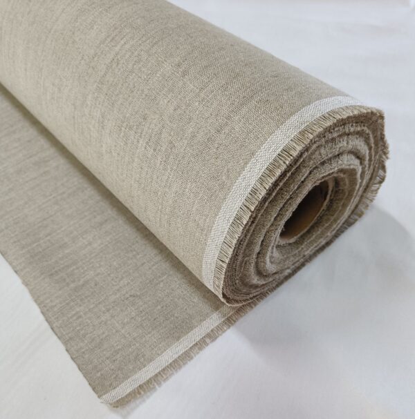 Płótno lniane GĘSTE 150cm, 340 gr, 0,1m.b.